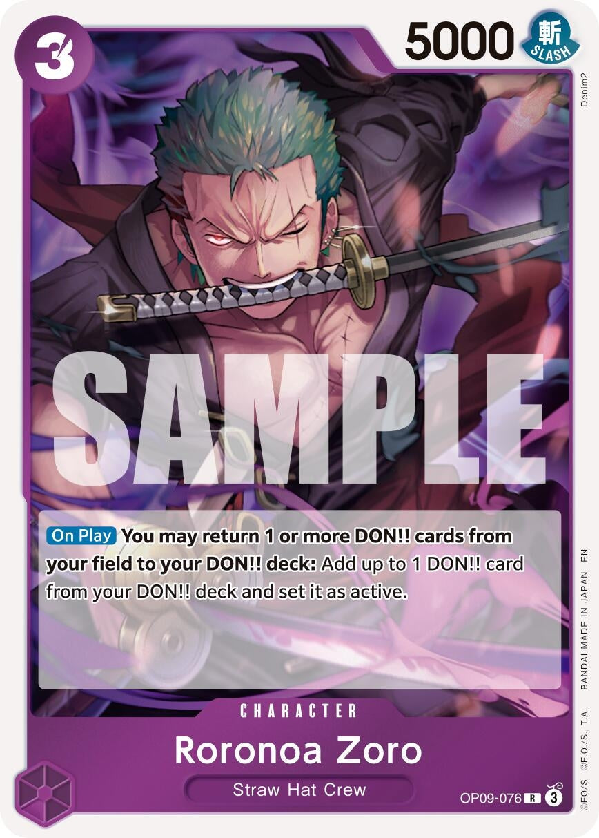 Roronoa Zoro - OP09-076 (OP09-076) (Premium Booster -The Best- Vol. 2)