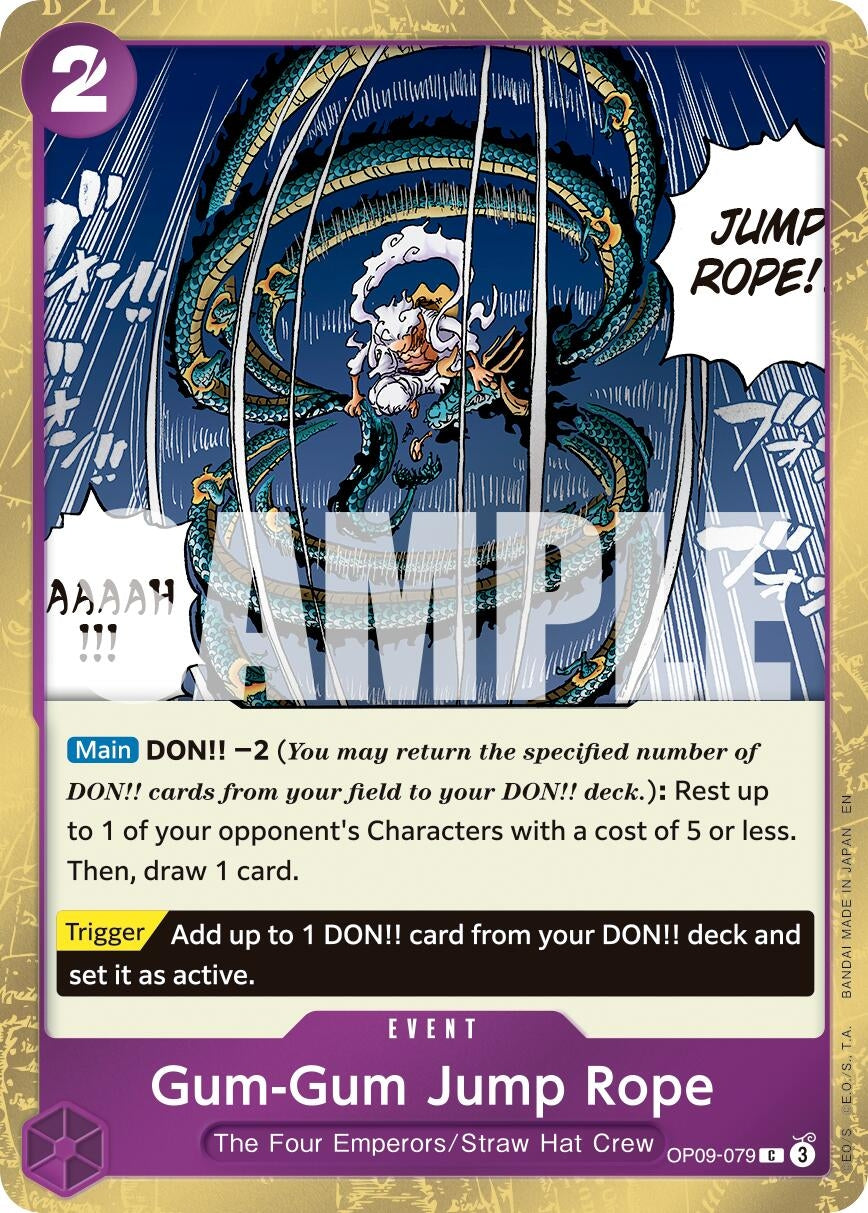 Gum-Gum Jump Rope (Pirate Foil) (OP09-079) (Premium Booster -The Best- Vol. 2)