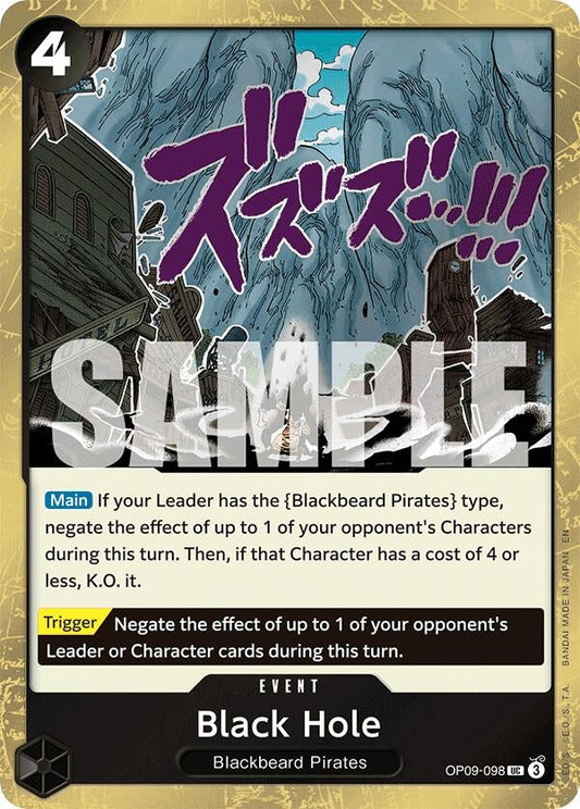 Black Hole (Pirate Foil) (OP09-098) (Premium Booster -The Best- Vol. 2)
