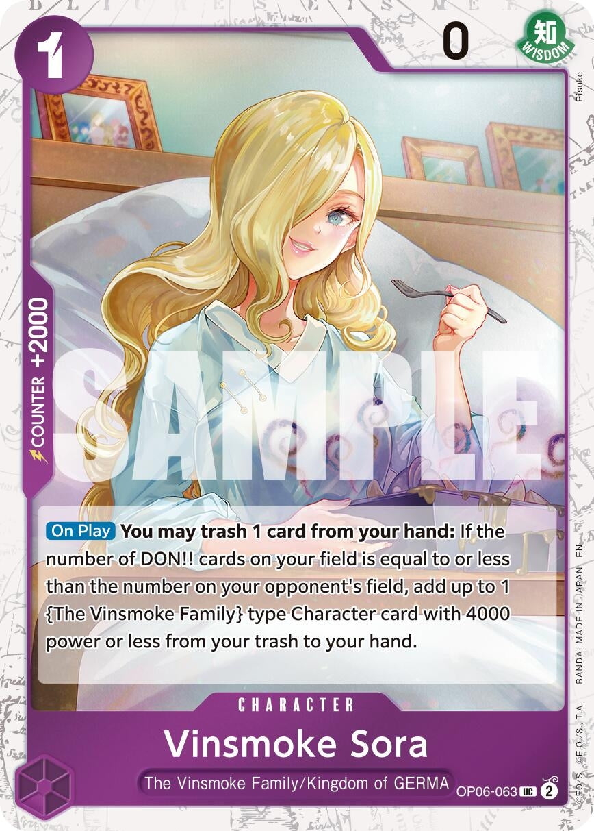 Vinsmoke Sora (Pirate Foil) (OP06-063) (Premium Booster -The Best- Vol. 2)