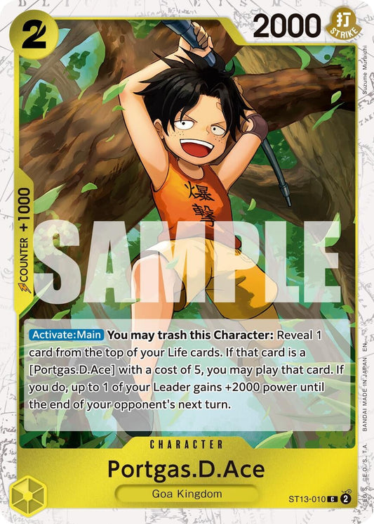 Portgas.D.Ace - ST13-010 (Pirate Foil) (ST13-010) (Premium Booster -The Best- Vol. 2)