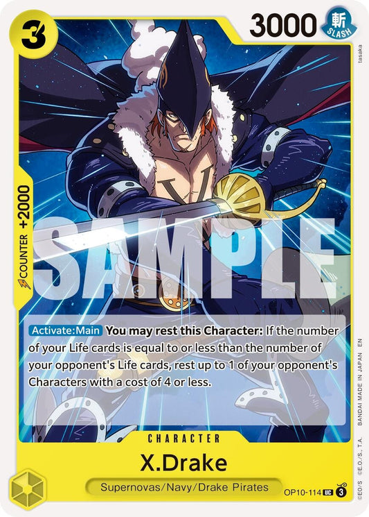 X.Drake (Reprint) (OP10-114) (Premium Booster -The Best- Vol. 2)
