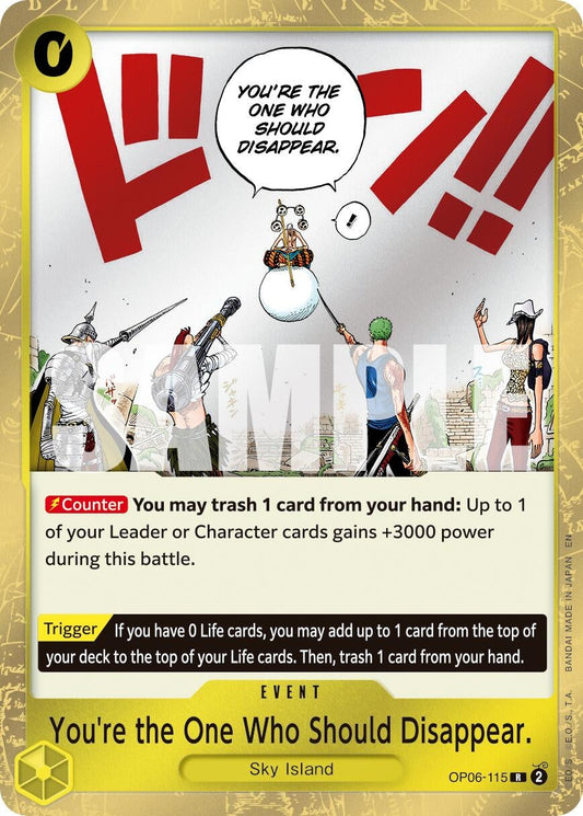 You're the One Who Should Disappear (Reprint) (OP06-115) (Premium Booster -The Best- Vol. 2)
