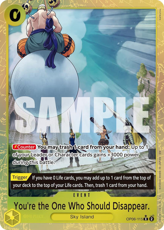 You're the One Who Should Disappear (Alternate Art) (OP06-115) (Premium Booster -The Best- Vol. 2)