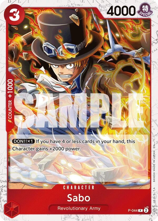 Sabo - P-044 (Pirate Foil) (P-044) (Premium Booster -The Best- Vol. 2)