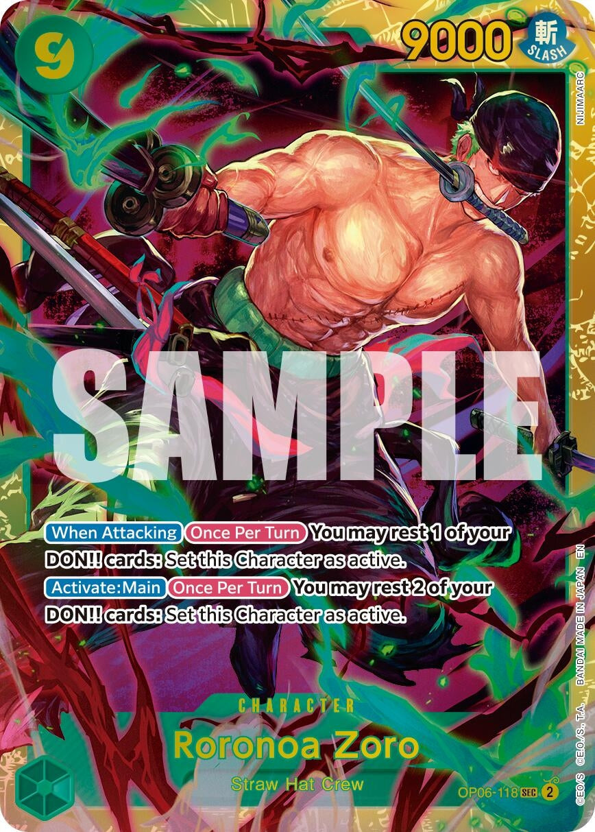 Roronoa Zoro - OP06-118 (Reprint) (OP06-118) (Premium Booster -The Best- Vol. 2)