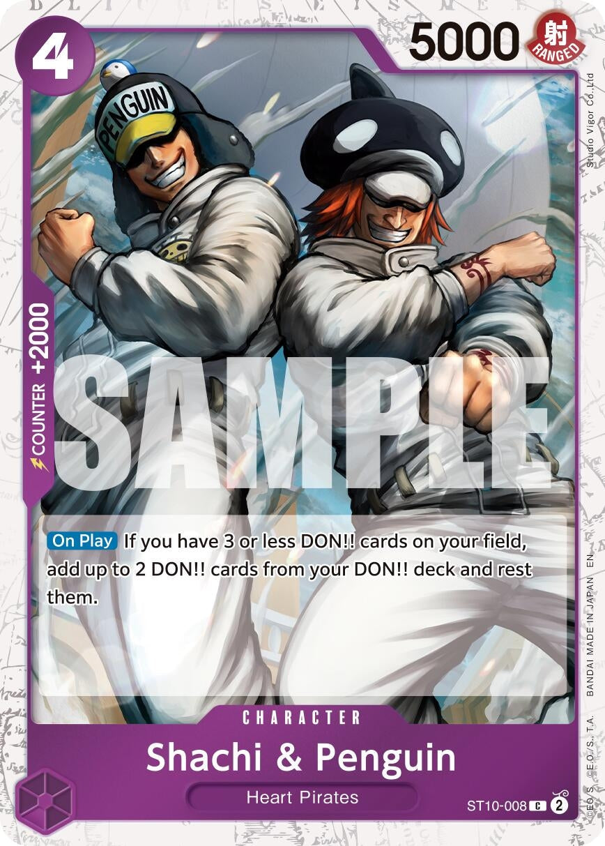 Shachi & Penguin (Pirate Foil) (ST10-008) (Premium Booster -The Best- Vol. 2)