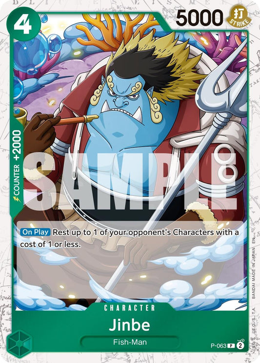 Jinbe - P-063 (Pirate Foil) (P-063) (Premium Booster -The Best- Vol. 2)
