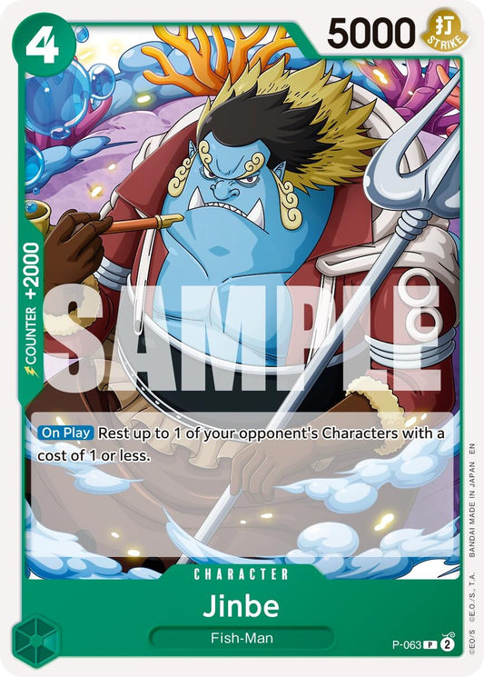 Jinbe - P-063 (Reprint) (P-063) (Premium Booster -The Best- Vol. 2)