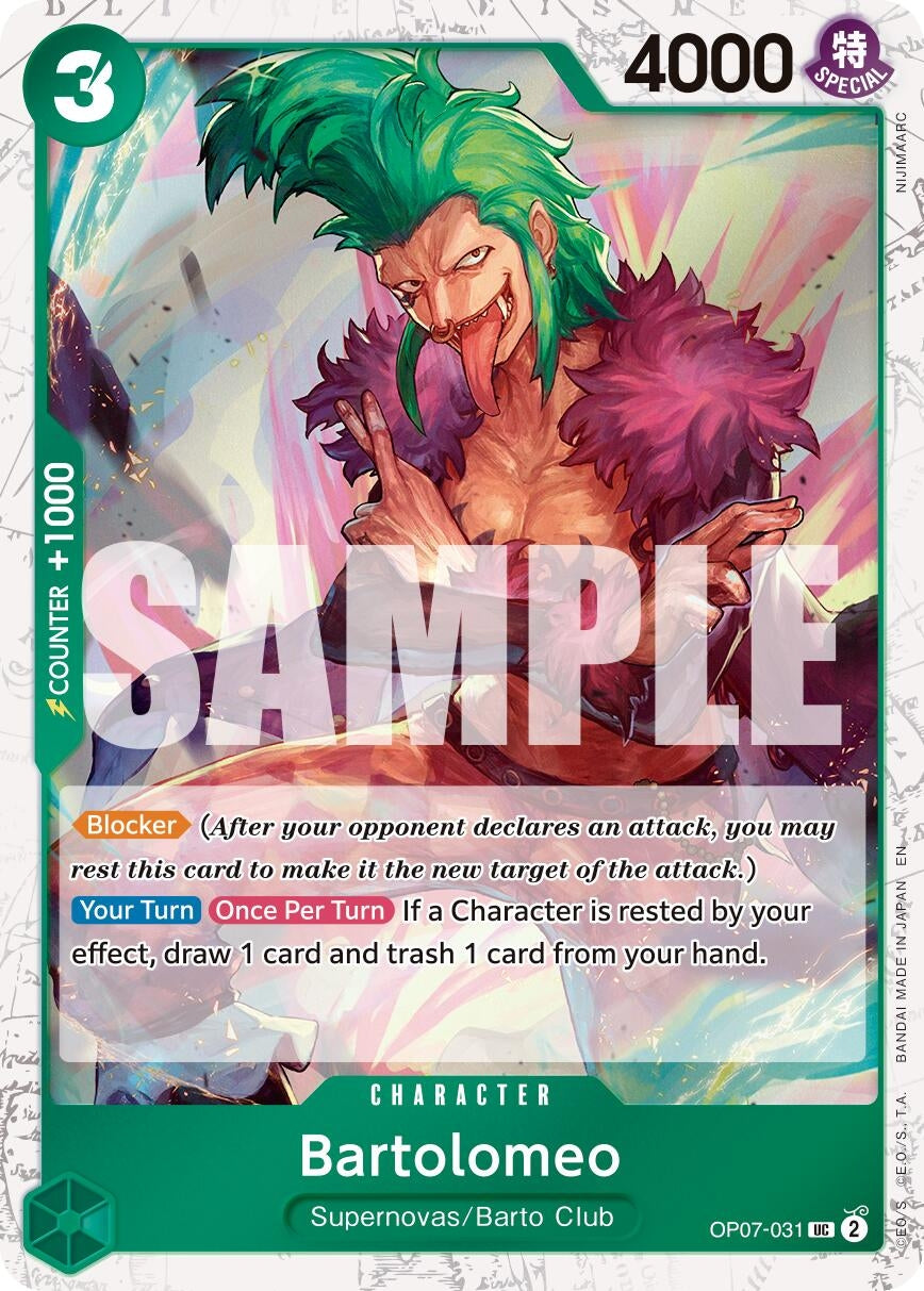 Bartolomeo (Pirate Foil) (OP07-031) (Premium Booster -The Best- Vol. 2)