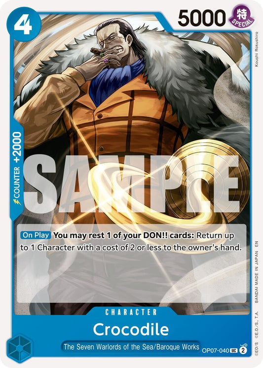 Crocodile - OP07-040 (Reprint) (OP07-040) (Premium Booster -The Best- Vol. 2)