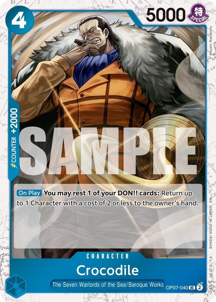 Crocodile - OP07-040 (Pirate Foil) (OP07-040) (Premium Booster -The Best- Vol. 2)