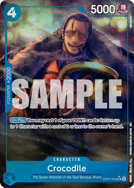 Crocodile - OP07-040 (Alternate Art) (OP07-040) (Premium Booster -The Best- Vol. 2)