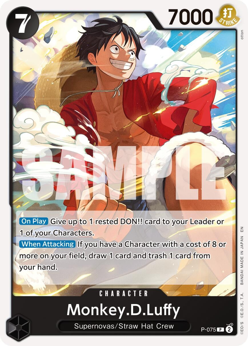 Monkey.D.Luffy - P-075 (Reprint) (P-075) (Premium Booster -The Best- Vol. 2)