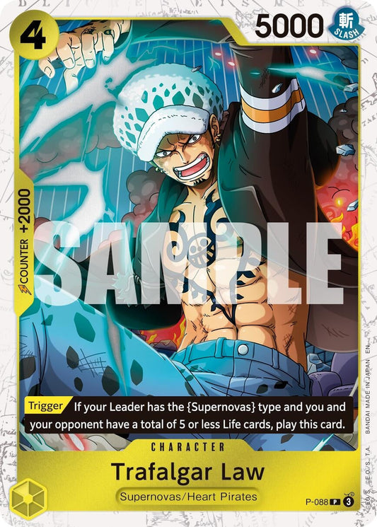 Trafalgar Law -  P-088 (Pirate Foil) (P-088) (Premium Booster -The Best- Vol. 2)