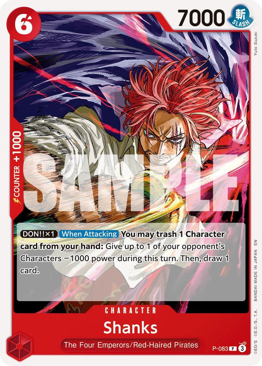 Shanks - P-083 (Reprint) (P-083) (Premium Booster -The Best- Vol. 2)