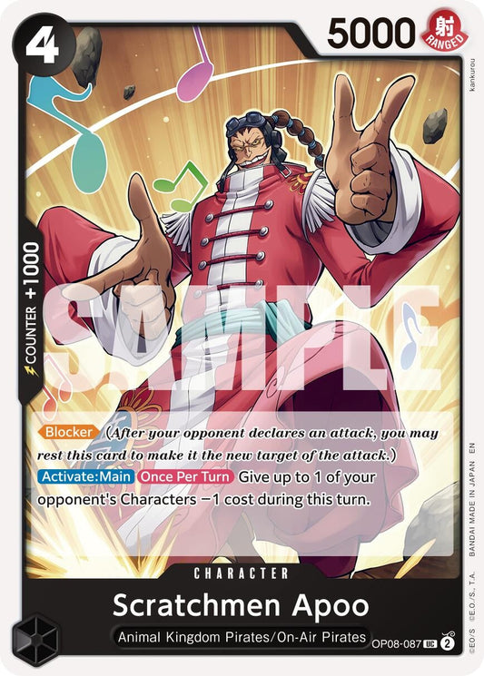 Scratchmen Apoo - OP08-087 (Reprint) (OP08-087) (Premium Booster -The Best- Vol. 2)