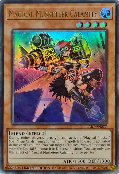 Image for Magical Musketeer Calamity (LART-EN077) (The Lost Art Promotion) (LART) - YuGiOh