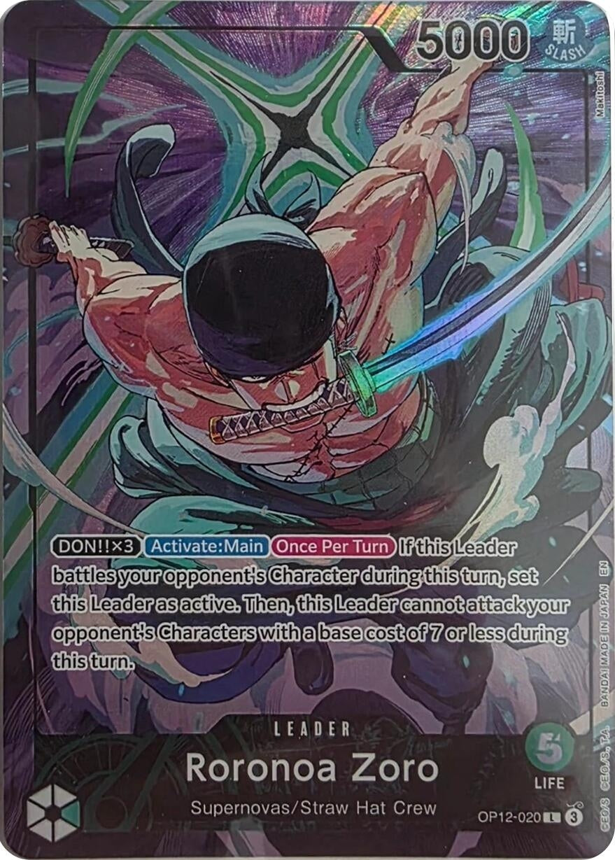 Image for Roronoa Zoro - OP12-020 (Official Playmat Limited Edition Vol.4) (OP12-020) (One Piece Promotion Cards) - One Piece Card Game