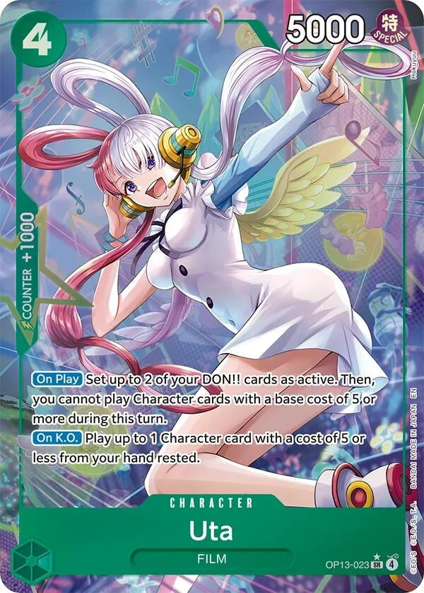 Image for Uta (Alternate Art) (OP13-023) (Carrying On His Will) - One Piece Card Game