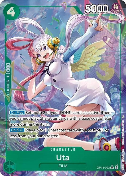 Image for Uta (Alternate Art) (OP13-023) (Carrying On His Will) - One Piece Card Game