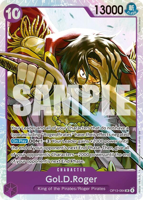 Image for Gol.D.Roger (064) (Carrying On His Will) - One Piece Card Game