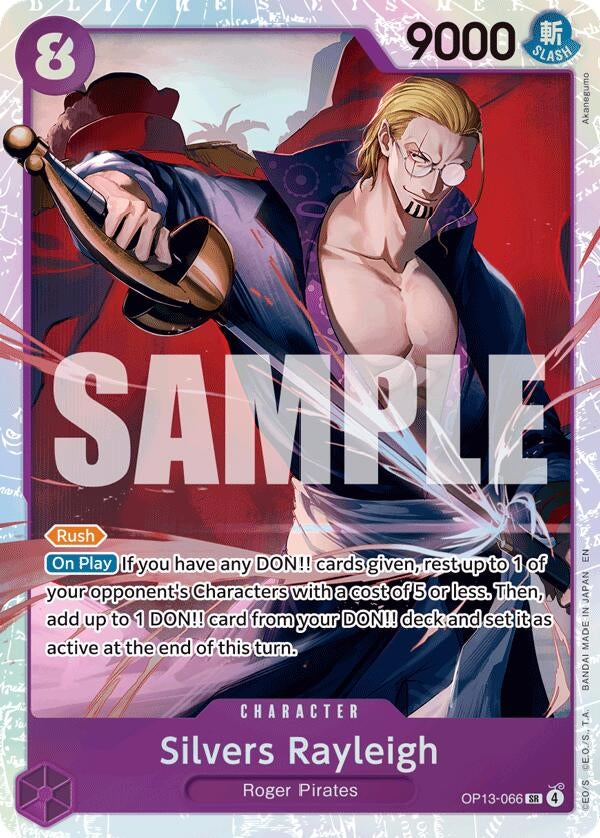 Image for Silvers Rayleigh (Carrying On His Will) - One Piece Card Game