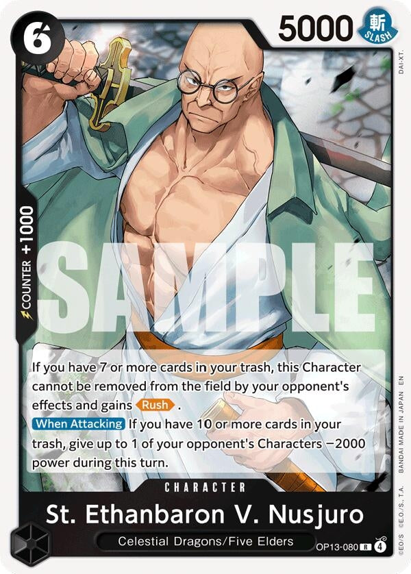 Image for St. Ethanbaron V. Nusjuro (Carrying On His Will) - One Piece Card Game