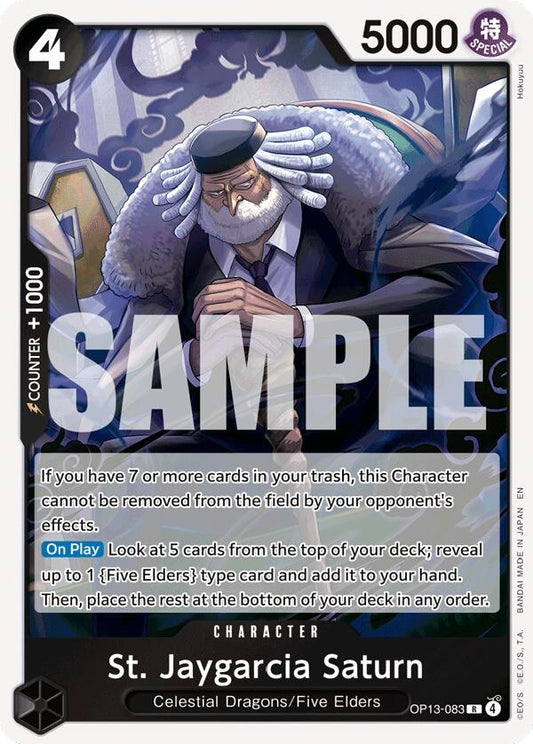 Image for St. Jaygarcia Saturn (Carrying On His Will) - One Piece Card Game