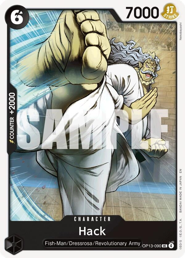 Image for Hack (OP13-090) (Carrying On His Will) - One Piece Card Game
