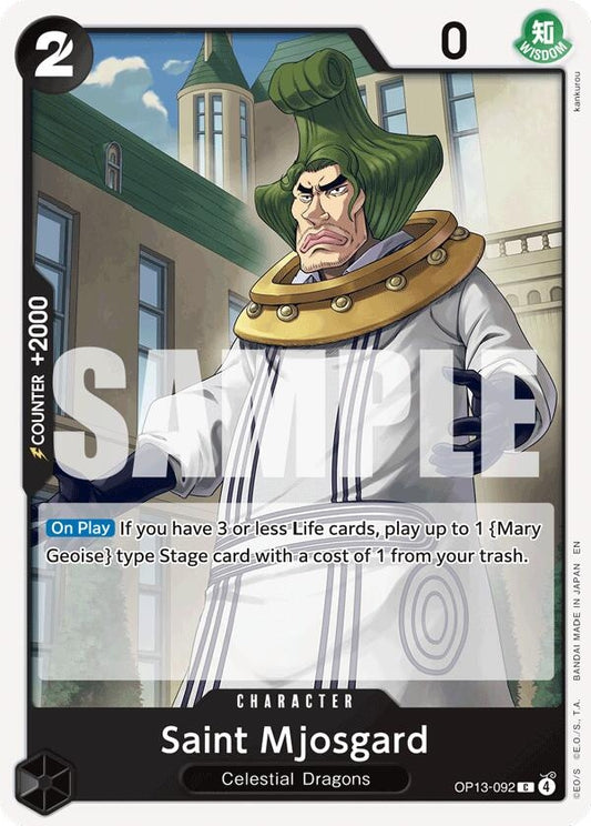 Image for Saint Mjosgard (OP13-092) (Carrying On His Will) - One Piece Card Game