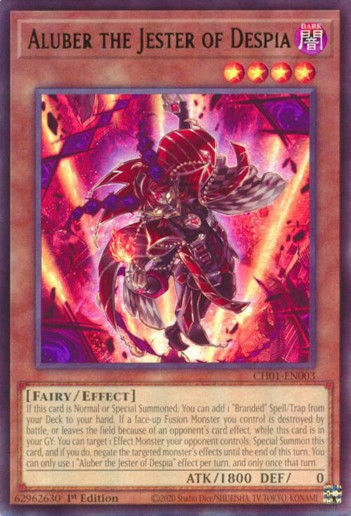 Image for Aluber the Jester of Despia (CH01-EN003) (THE CHRONICLES DECK: The Fallen & The Virtuous (All-Foil Edition)) - YuGiOh
