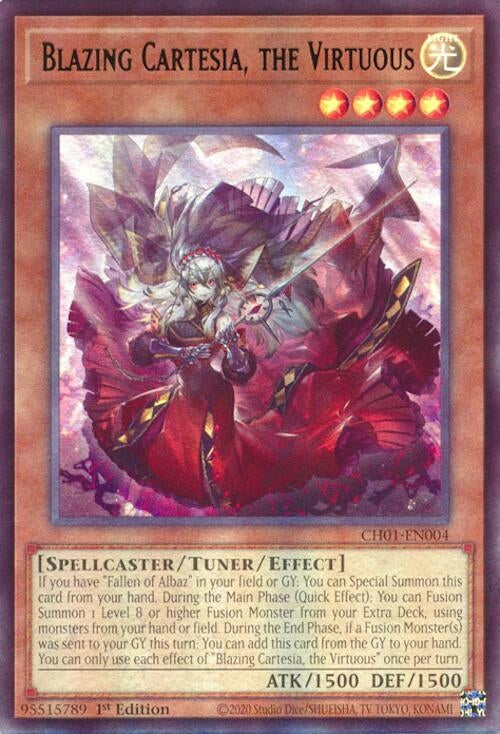 Image for Blazing Cartesia, the Virtuous (CH01-EN004) (THE CHRONICLES DECK: The Fallen & The Virtuous (All-Foil Edition)) - YuGiOh