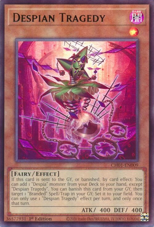 Image for Despian Tragedy (CH01-EN009) (THE CHRONICLES DECK: The Fallen & The Virtuous (All-Foil Edition)) - YuGiOh