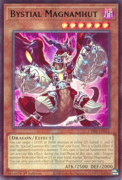 Image for Bystial Magnamhut (CH01-EN011) (THE CHRONICLES DECK: The Fallen & The Virtuous (All-Foil Edition)) - YuGiOh