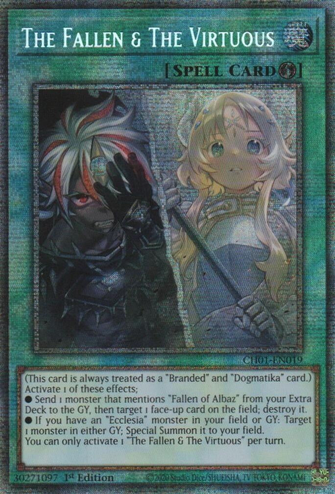 Image for The Fallen & The Virtuous (Starlight Rare) (CH01-EN019) (THE CHRONICLES DECK: The Fallen & The Virtuous (All-Foil Edition)) - YuGiOh