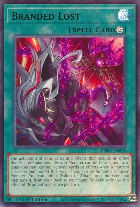 Image for Branded Lost (CH01-EN025) (THE CHRONICLES DECK: The Fallen & The Virtuous (All-Foil Edition)) - YuGiOh