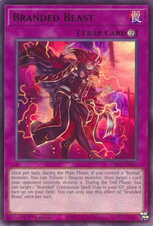 Image for Branded Beast (CH01-EN037) (THE CHRONICLES DECK: The Fallen & The Virtuous (All-Foil Edition)) - YuGiOh