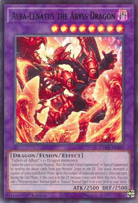 Image for Alba-Lenatus the Abyss Dragon (CH01-EN045) (THE CHRONICLES DECK: The Fallen & The Virtuous (All-Foil Edition)) - YuGiOh