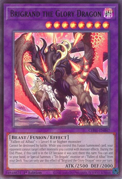 Image for Brigrand the Glory Dragon (CH01-EN047) (THE CHRONICLES DECK: The Fallen & The Virtuous (All-Foil Edition)) - YuGiOh