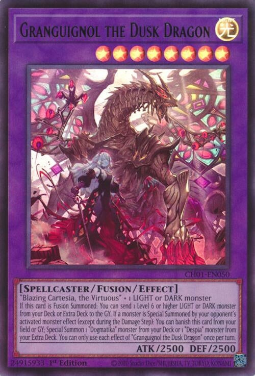 Image for Granguignol the Dusk Dragon (CH01-EN050) (THE CHRONICLES DECK: The Fallen & The Virtuous (All-Foil Edition)) - YuGiOh
