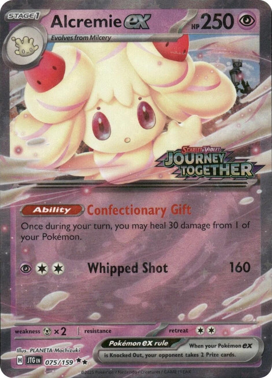 Image for Alcremie ex (Journey Together Stamped) (075/159) - Pokemon