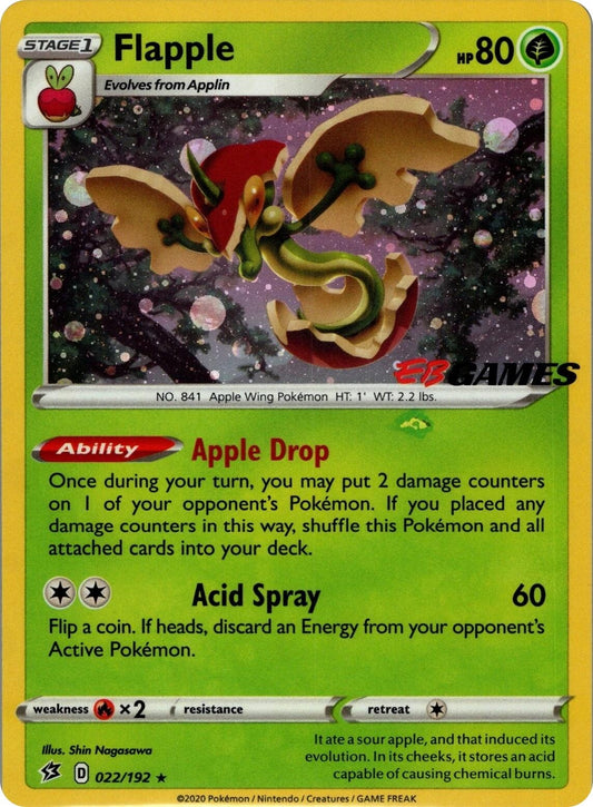 Image for Flapple - 022/192 (EB Games Exclusive APAC) (022/192) - Pokemon