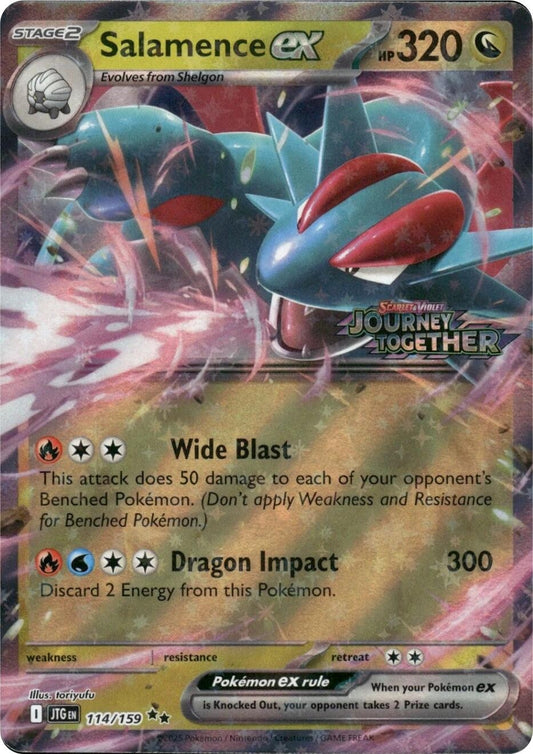 Image for Salamence ex - 114/159 (Journey Together Stamped) (114/159) - Pokemon