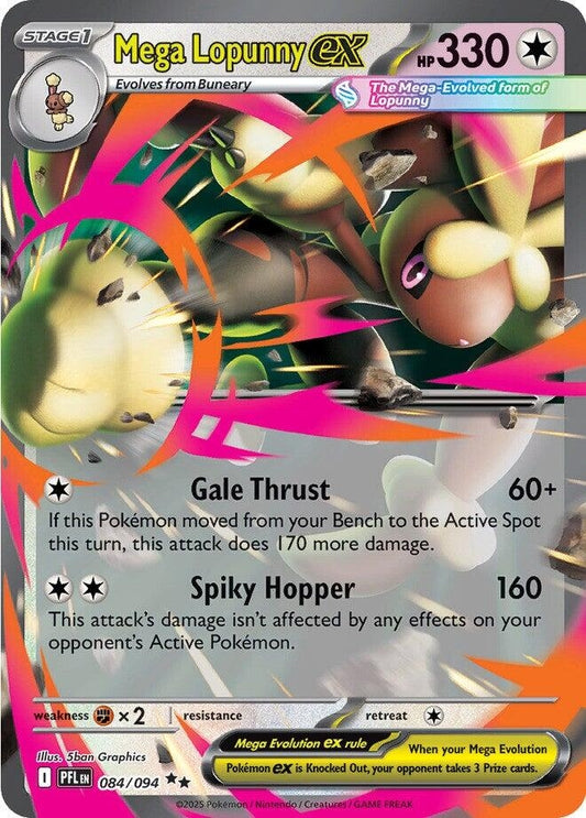 Mega Lopunny ex (084/094) (ME02: Phantasmal Flames)