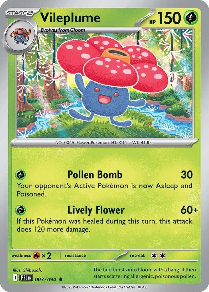 Vileplume (003/094) (ME02: Phantasmal Flames)