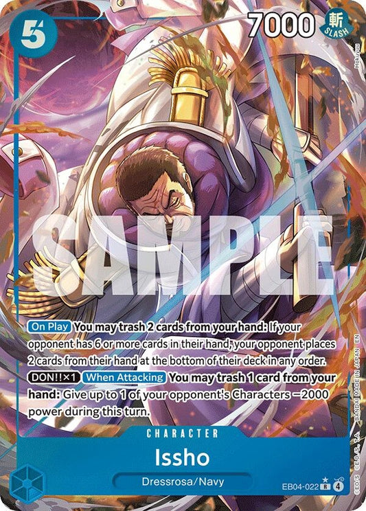 Image for Issho (Alternate Art) (EB04-022) (The Azure Sea's Seven) - One Piece Card Game