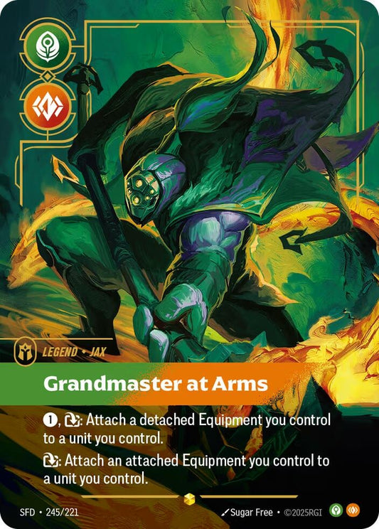 Image for Jax - Grandmaster At Arms (Overnumbered) (245/221) (Spiritforged) - Riftbound: League of Legends Trading Card Game