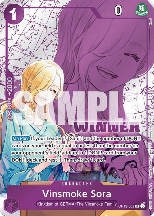 Image for Vinsmoke Sora (Winner Pack 2026 Vol. 1) (OP12-062) (One Piece Promotion Cards) - One Piece Card Game