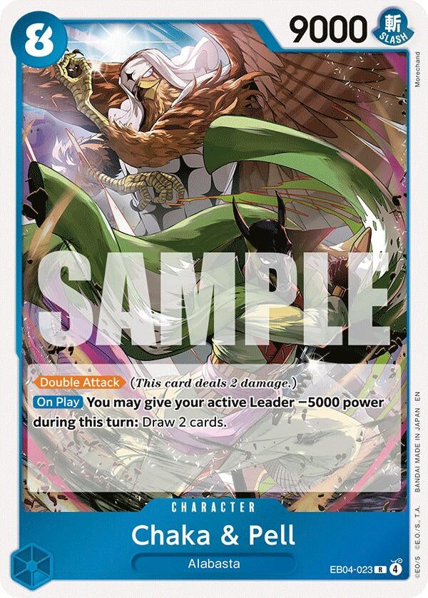 Image for Chaka & Pell (EB04-023) (The Azure Sea's Seven) - One Piece Card Game